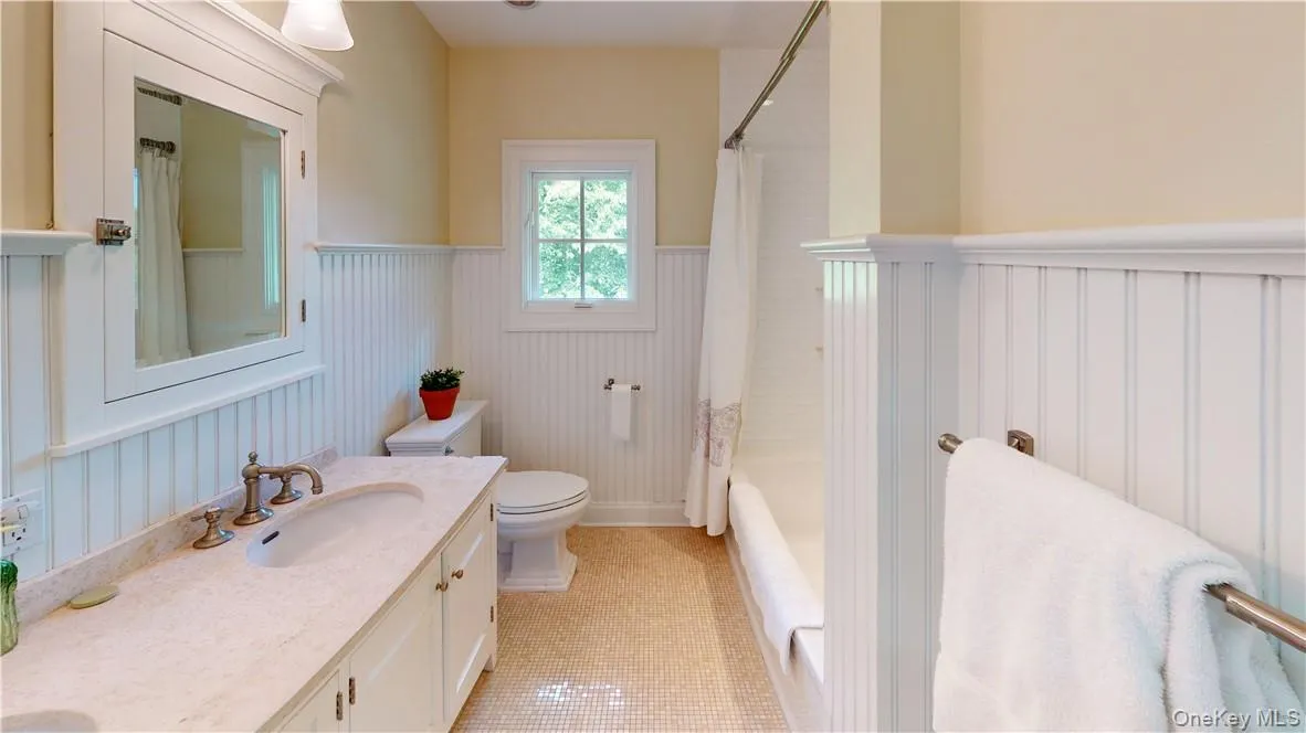 Updated bath with Waterworks fixtures Updated bath with Waterworks fixtures