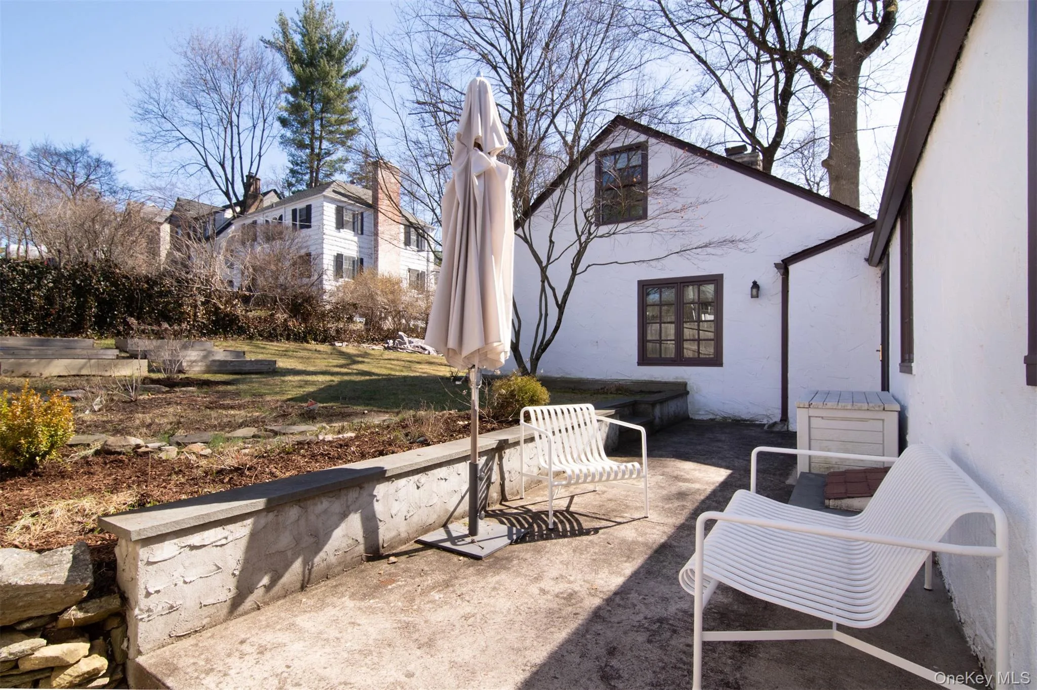 Second floor terrace at the end of the hallway. Second floor terrace at the end of the hallway.