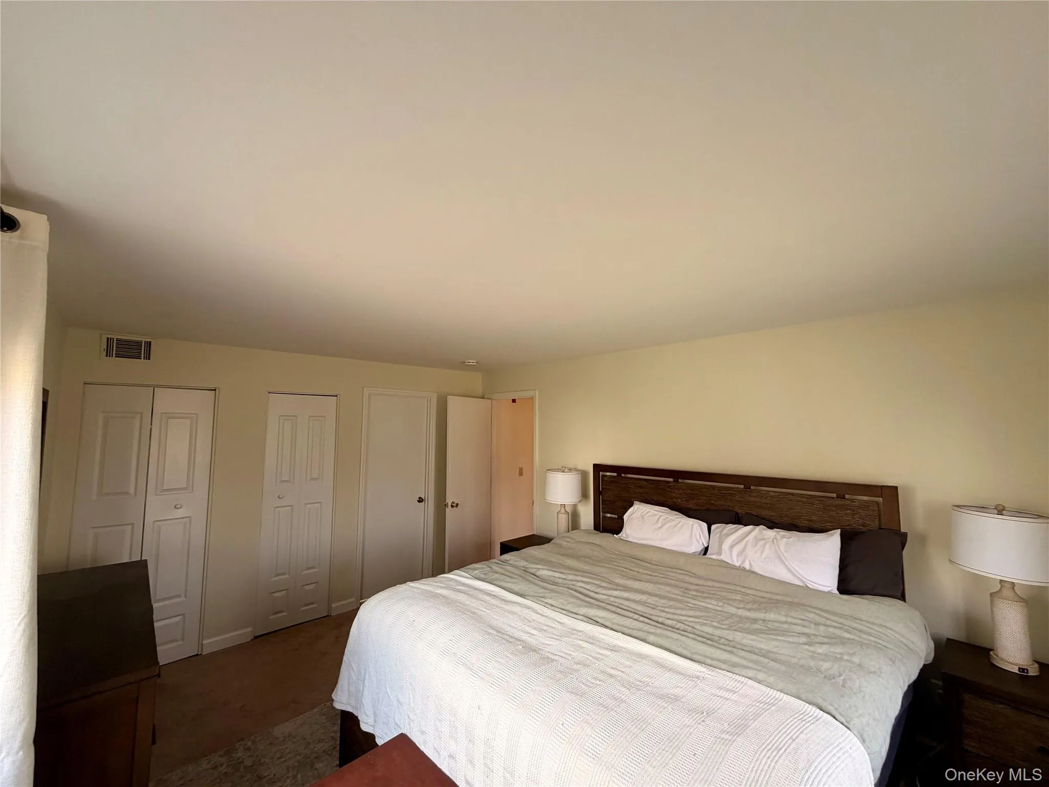 The primary suite includes a walk-in closet plus an additional closet, offering storage that is hard to come by in a condo rental at this size. The primary suite includes a walk-in closet plus an additional closet, offering storage that is hard to come by in a condo rental at this size.