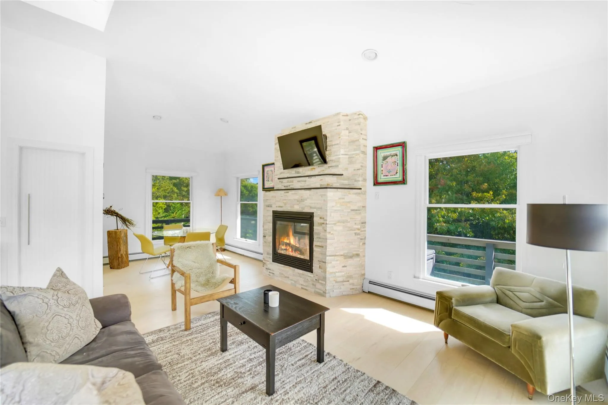 2nd story living and dining room