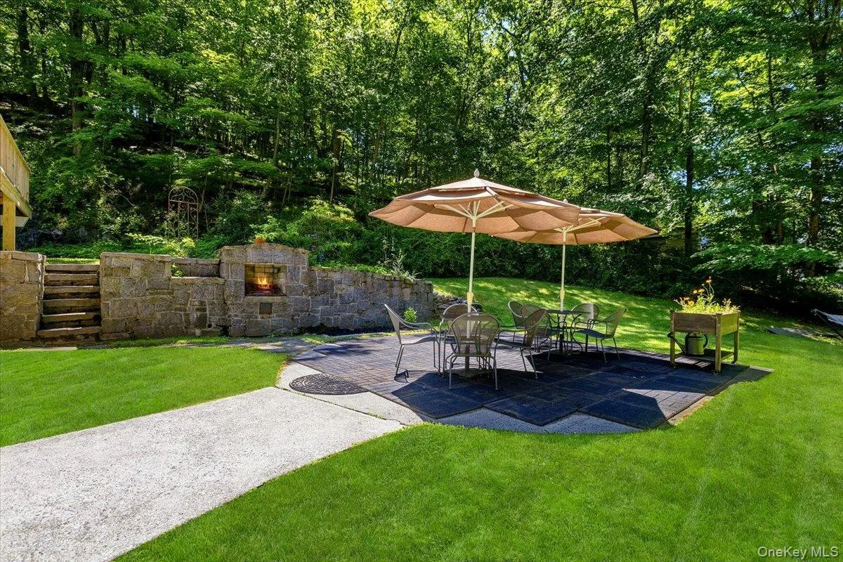 The SGD from the Family Room leads to this outdoor Patio and built-in stone Fireplace. Plenty of sprawling lawn on this acreage providing room for play area and privacy. The SGD from the Family Room leads to this outdoor Patio and built-in stone Fireplace. Plenty of sprawling lawn on this acreage providing room for play area and privacy.