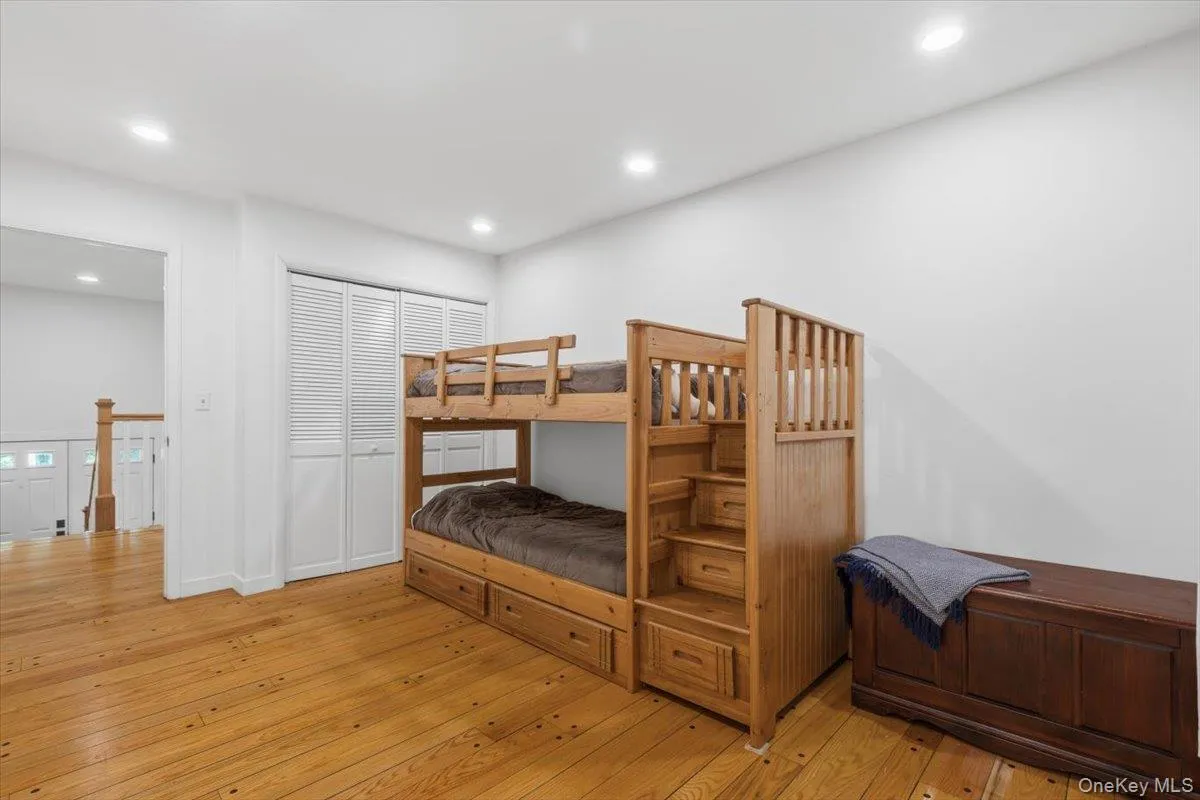 Second Bedroom with a custom double closet & recessed lights. Second Bedroom with a custom double closet & recessed lights.