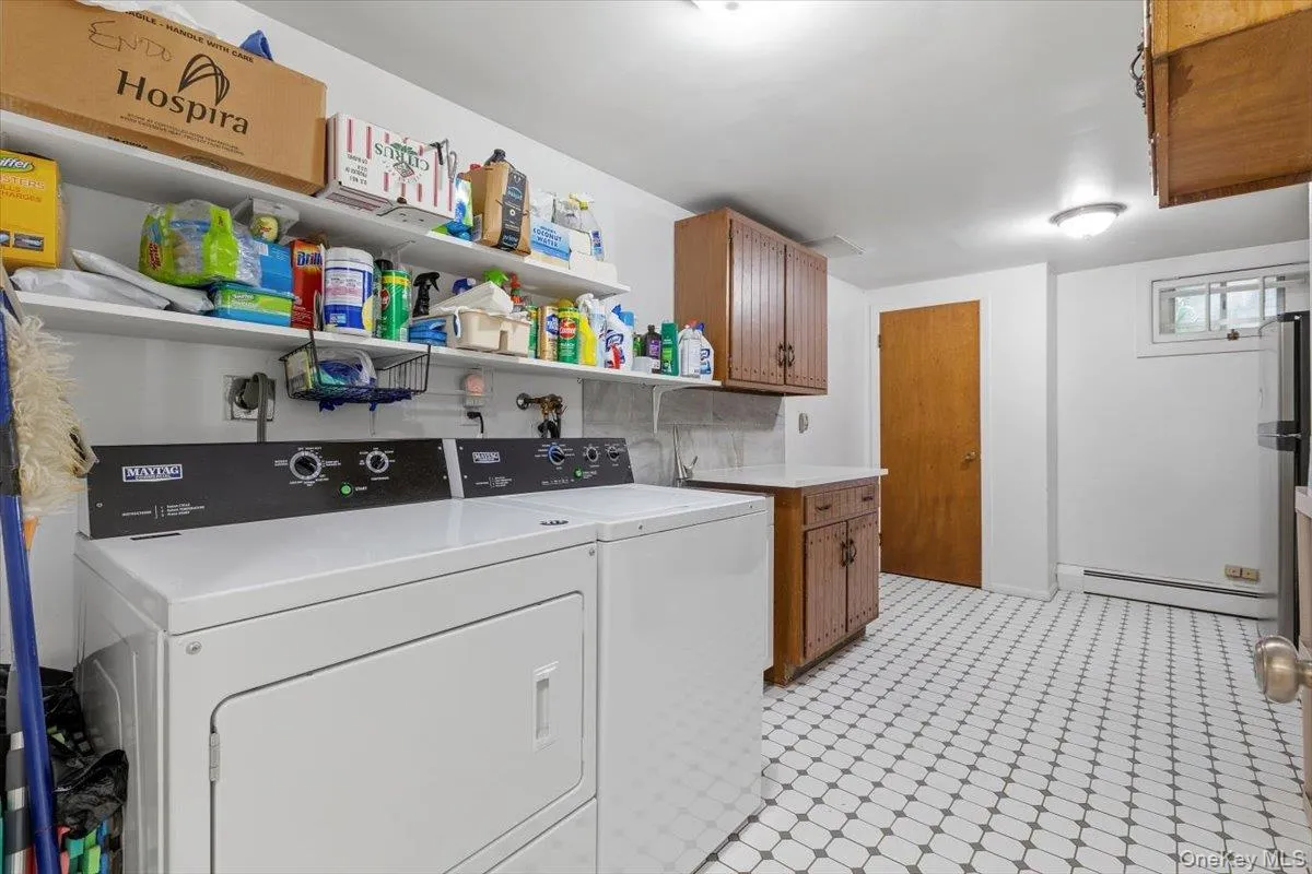 Even the Laundry Room in this home is extra special with young commercial-sized washer & dryer, a brand new quartz counter folding countertop and new utility sink, plus room for storage, a closet and a second refrigerator. Even the Laundry Room in this home is extra special with young commercial-sized washer & dryer, a brand new quartz counter folding countertop and new utility sink, plus room for storage, a closet and a second refrigerator.