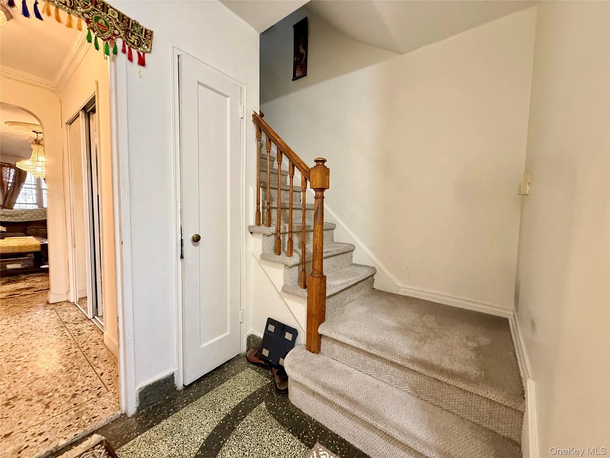 Foyer with elegant European tiles. Foyer with elegant European tiles.