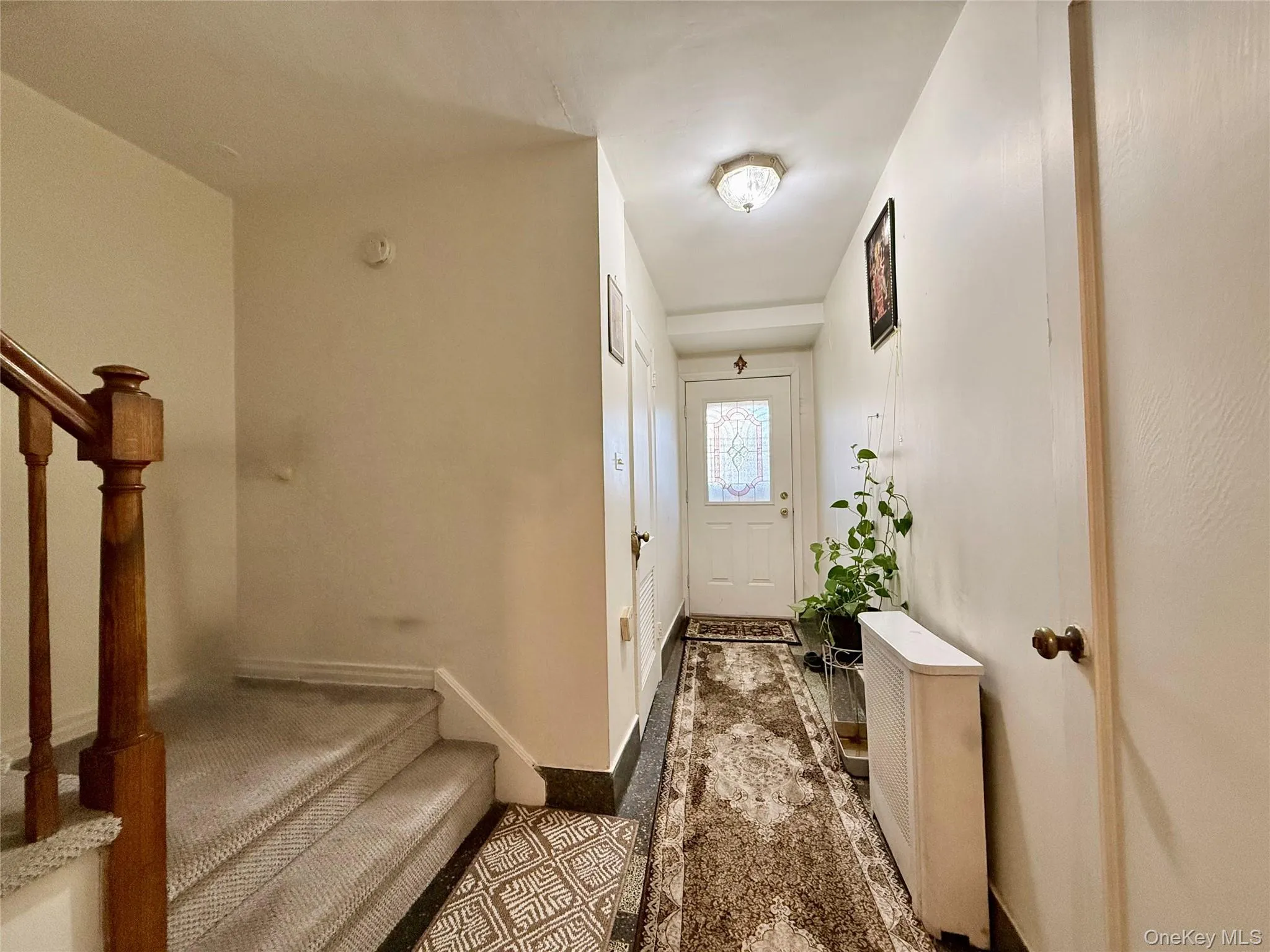 Foyer with elegant European tiles. Foyer with elegant European tiles.