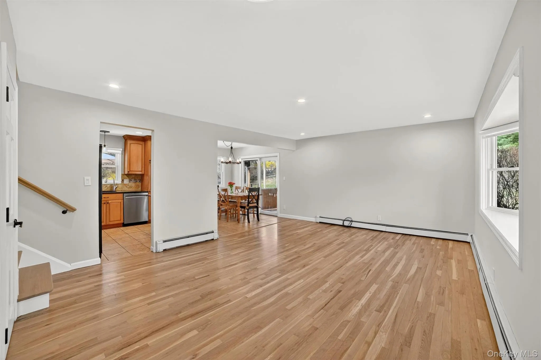 Recently refinished Oak hardwood floors Recently refinished Oak hardwood floors