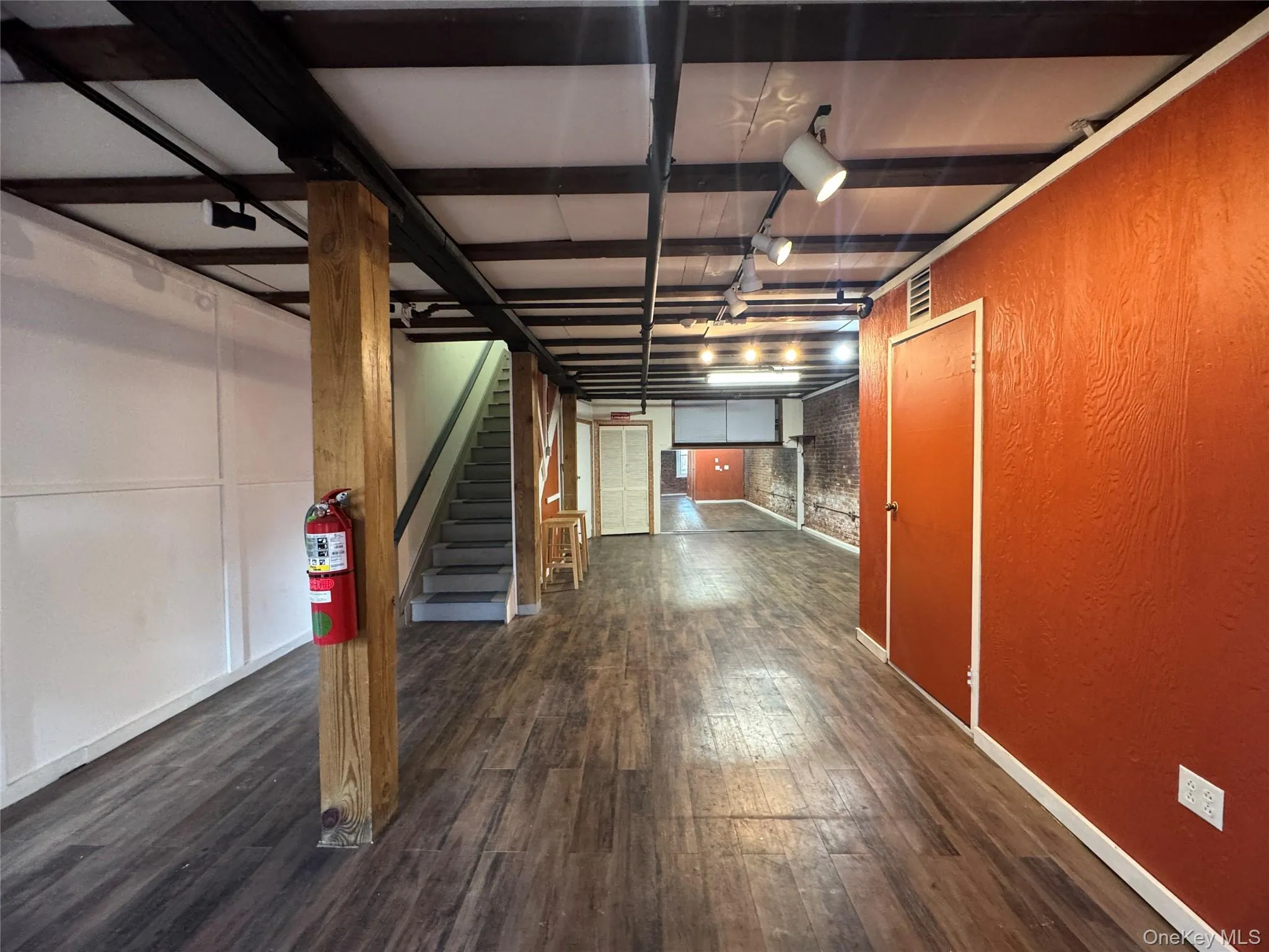 from front of space to back from front of space to back