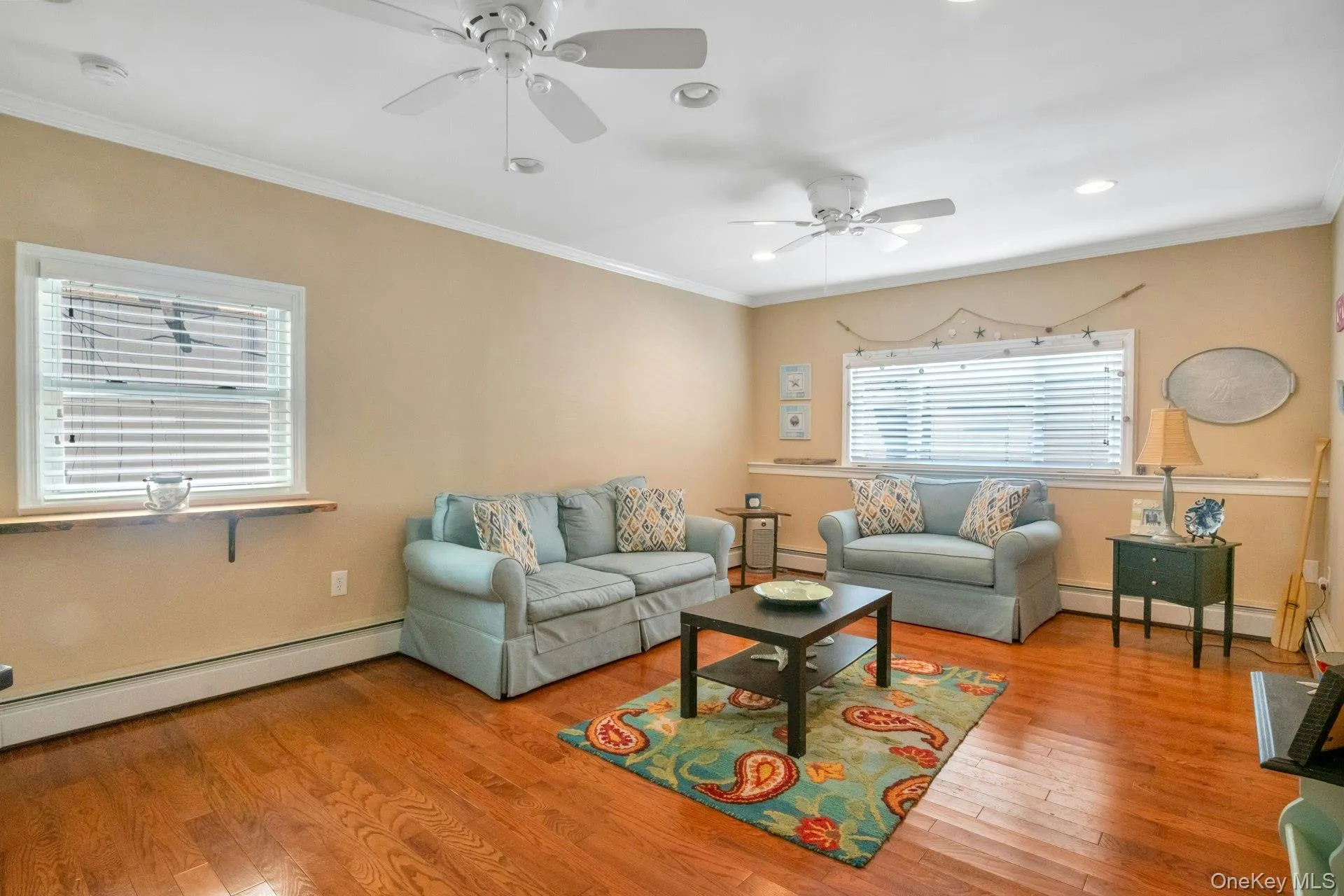Living room with fan Living room with fan