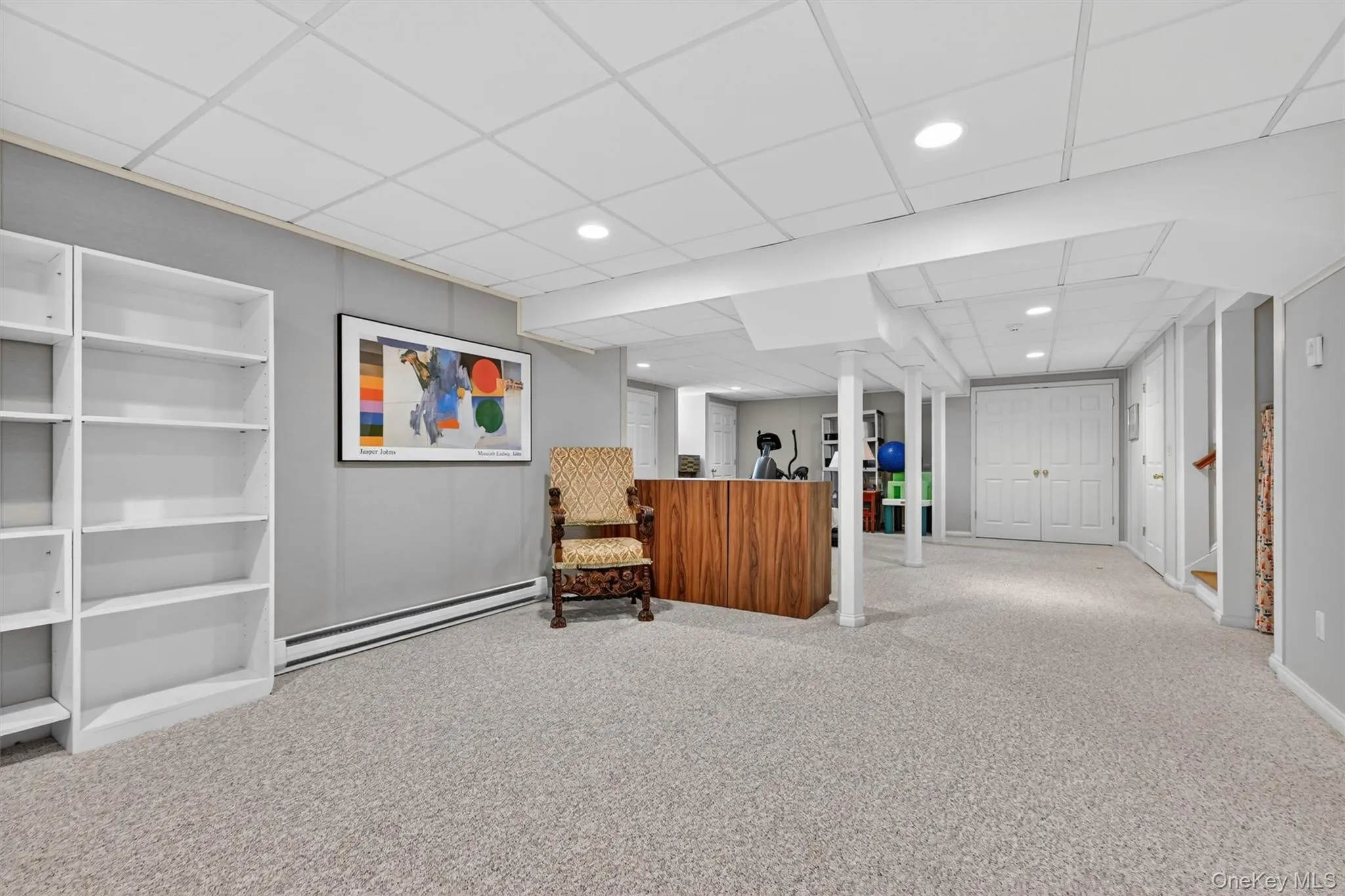 Another view of the finished basement highlights the generous layout, providing plenty of room to create multiple functional zones. Another view of the finished basement highlights the generous layout, providing plenty of room to create multiple functional zones.
