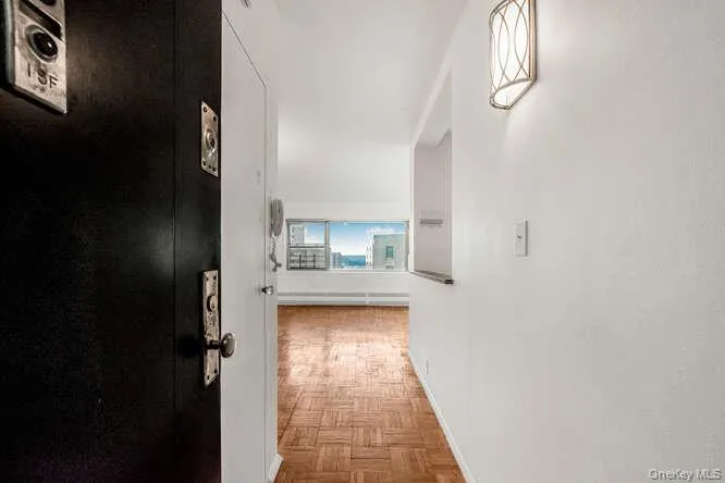Hallway with baseboards Hallway with baseboards