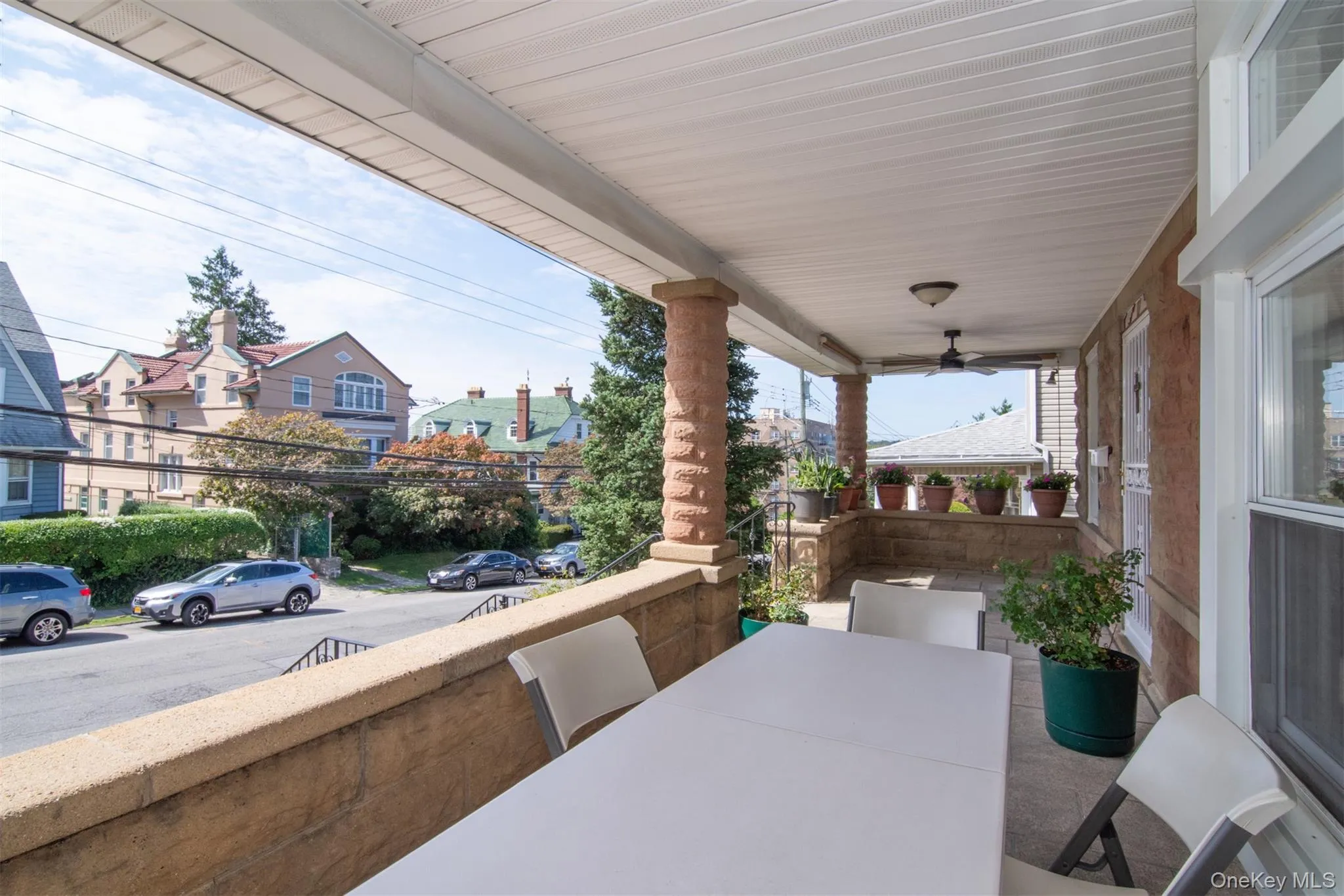 Covered Front Porch large enoughtfor Table and Grill Covered Front Porch large enoughtfor Table and Grill