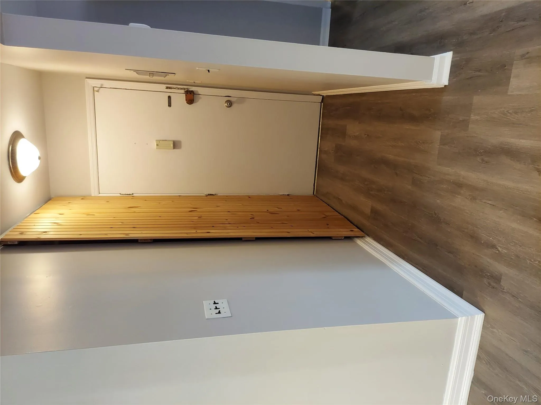 Corridor featuring Wood sliding door Corridor featuring Wood sliding door