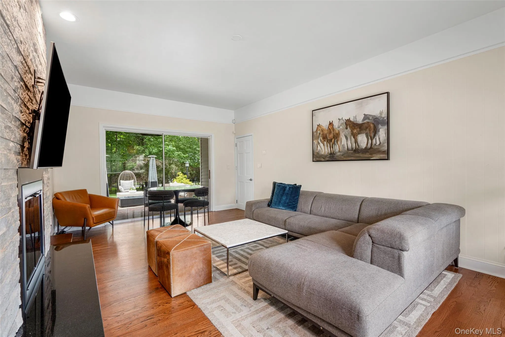 Cozy Family Room with fireplace. Cozy Family Room with fireplace.