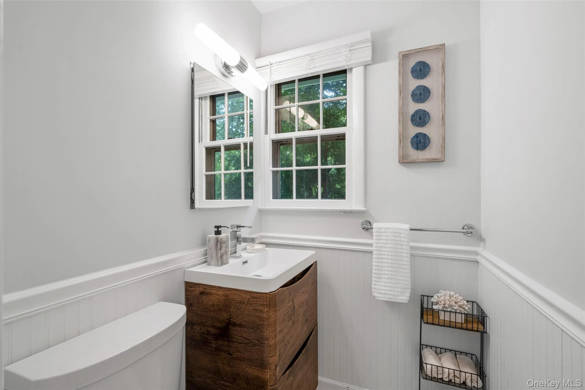 First floor powder room. First floor powder room.