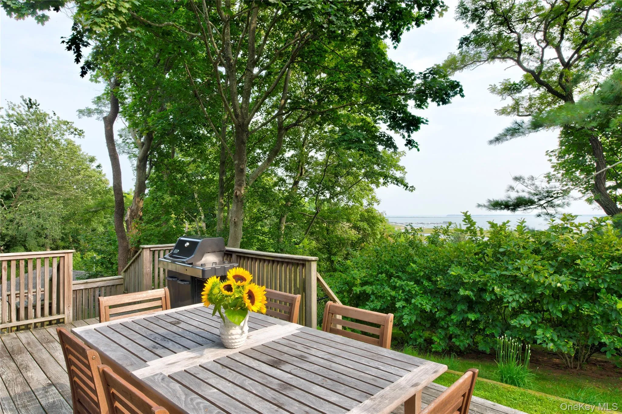 Deck featuring grilling area Deck featuring grilling area