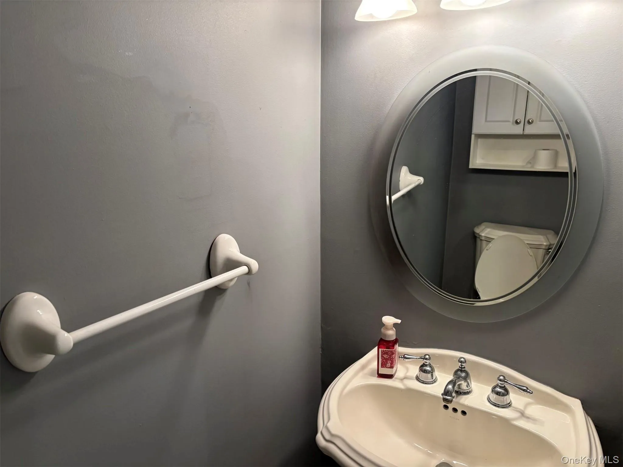 Convenient first floor half bath Convenient first floor half bath