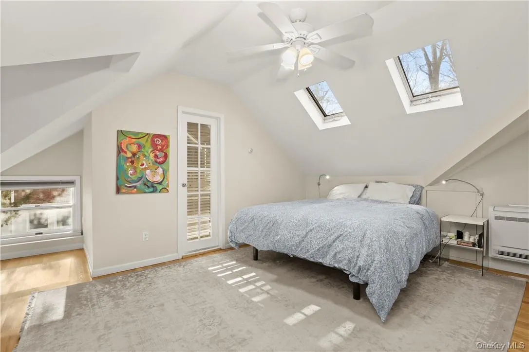 Primary bedroom upstairs with walk-in-closet Primary bedroom upstairs with walk-in-closet