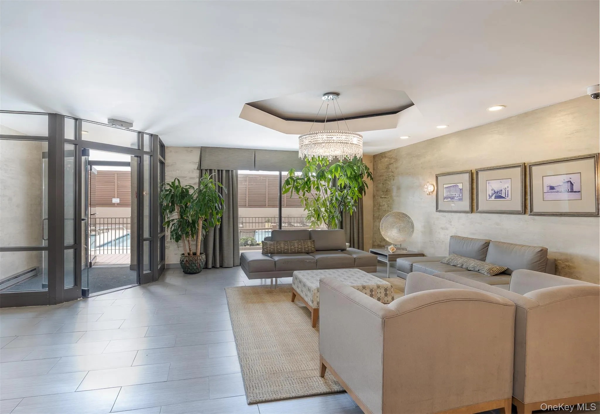 Quaint sitting area next to pool Quaint sitting area next to pool