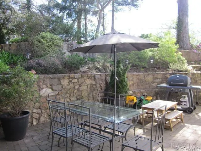 Stone Patio right outside the family room Stone Patio right outside the family room
