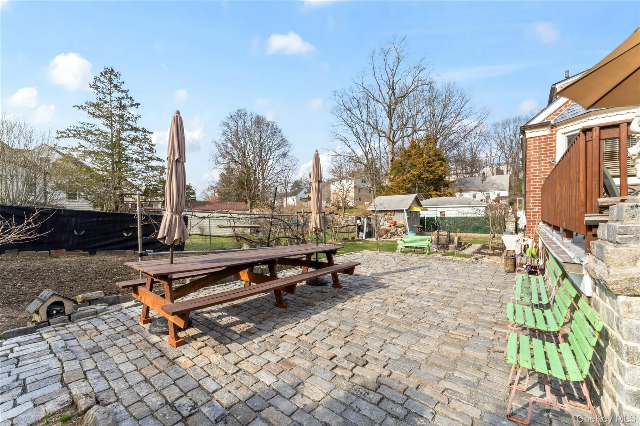 View of patio / terrace~Custom Family table~vegtable Garden~Fruit Tres~Fig Tree~Flower Garden~Shed~Outdoor Sink~ View of patio / terrace~Custom Family table~vegtable Garden~Fruit Tres~Fig Tree~Flower Garden~Shed~Outdoor Sink~