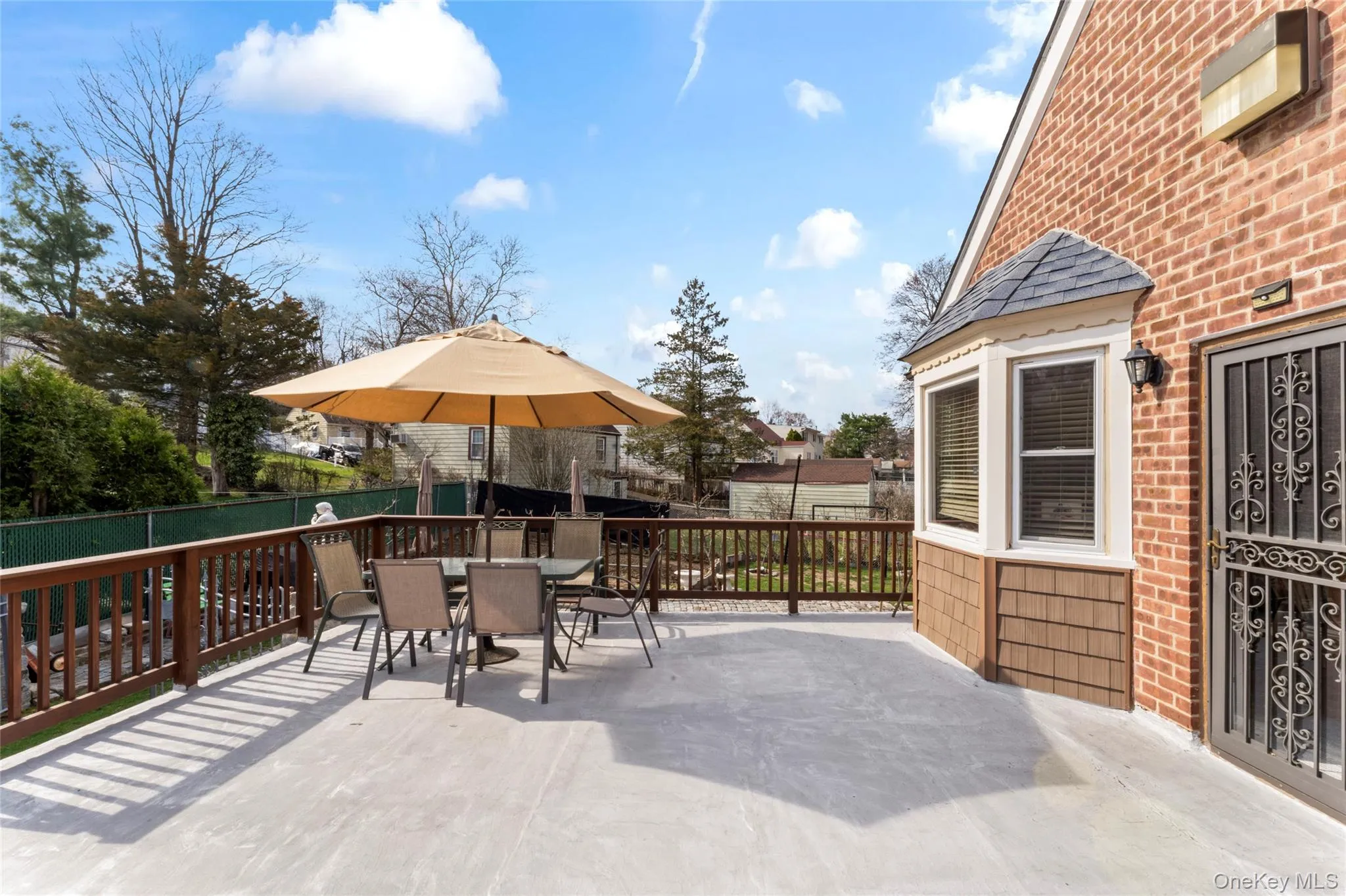 View of patio with outdoor dining area View of patio with outdoor dining area
