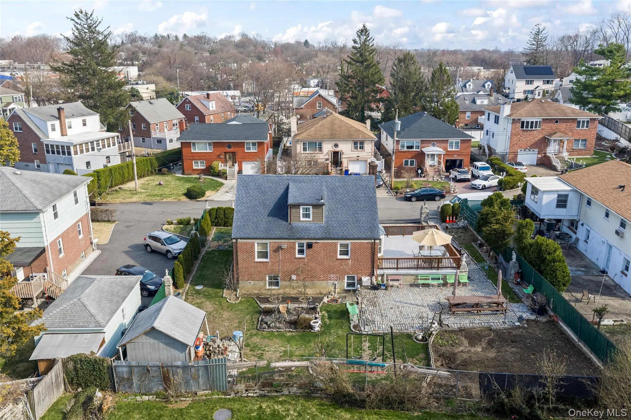 Aerial view of residential area Aerial view of residential area
