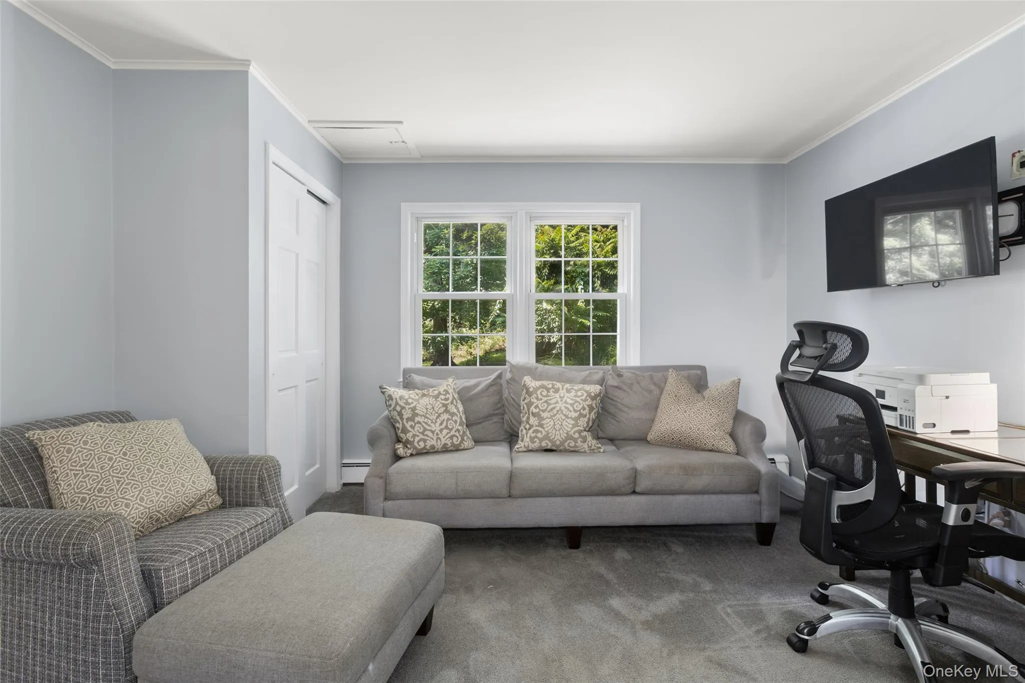 Cozy office right off formal living room Cozy office right off formal living room