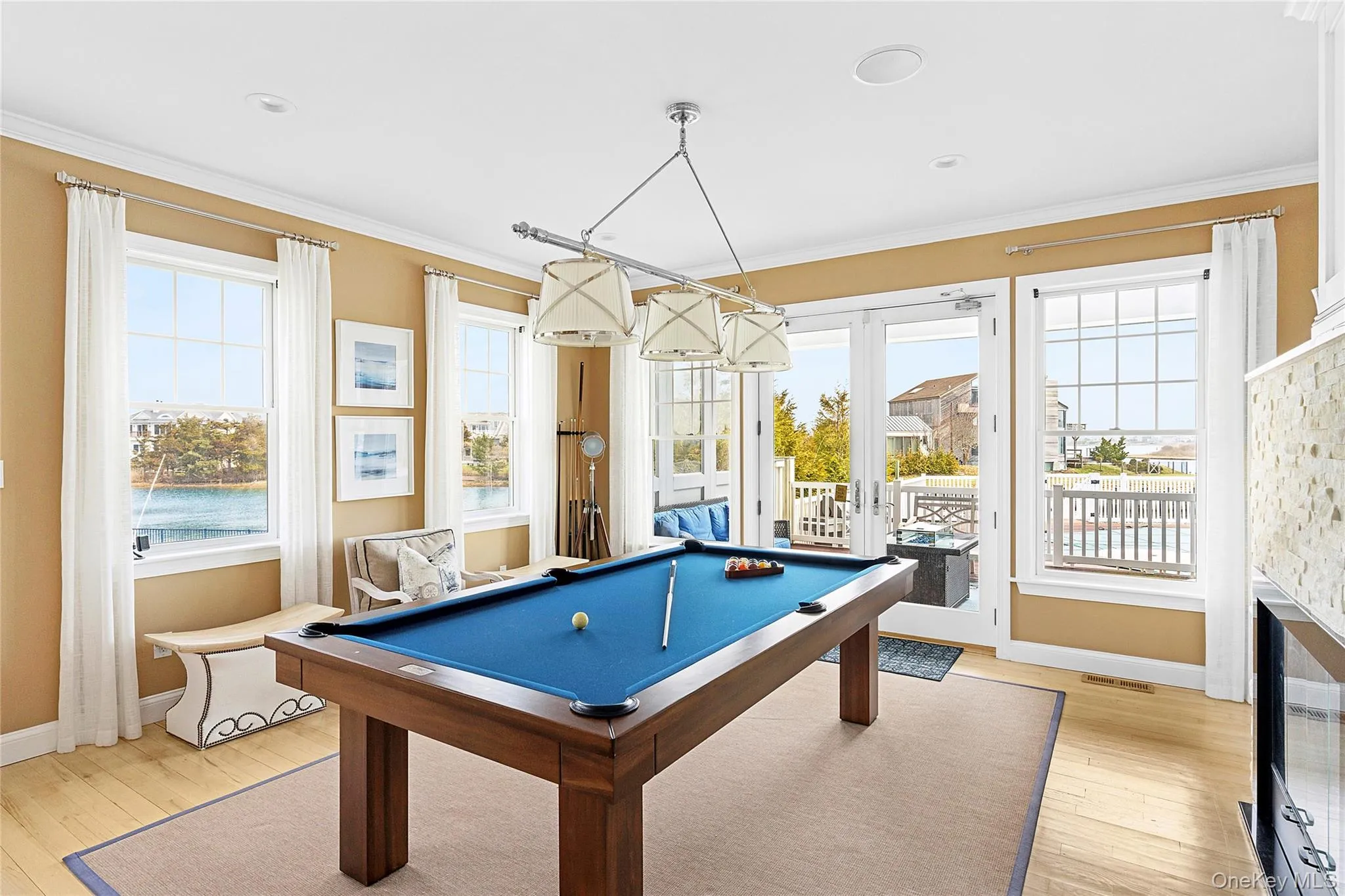 Pool Table with Access to Backyard Deck Pool Table with Access to Backyard Deck