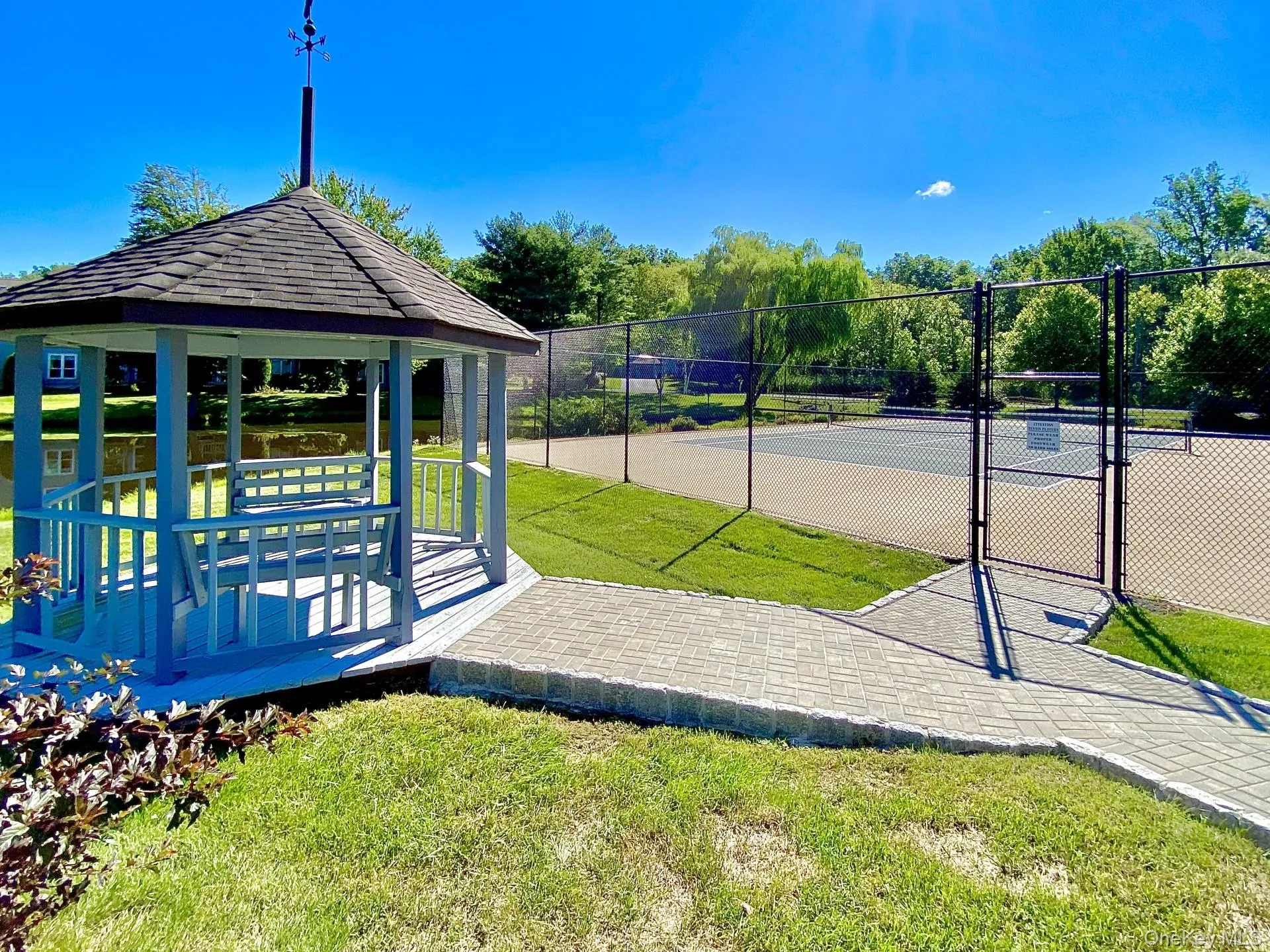 Tennis court & gazebo Tennis court & gazebo