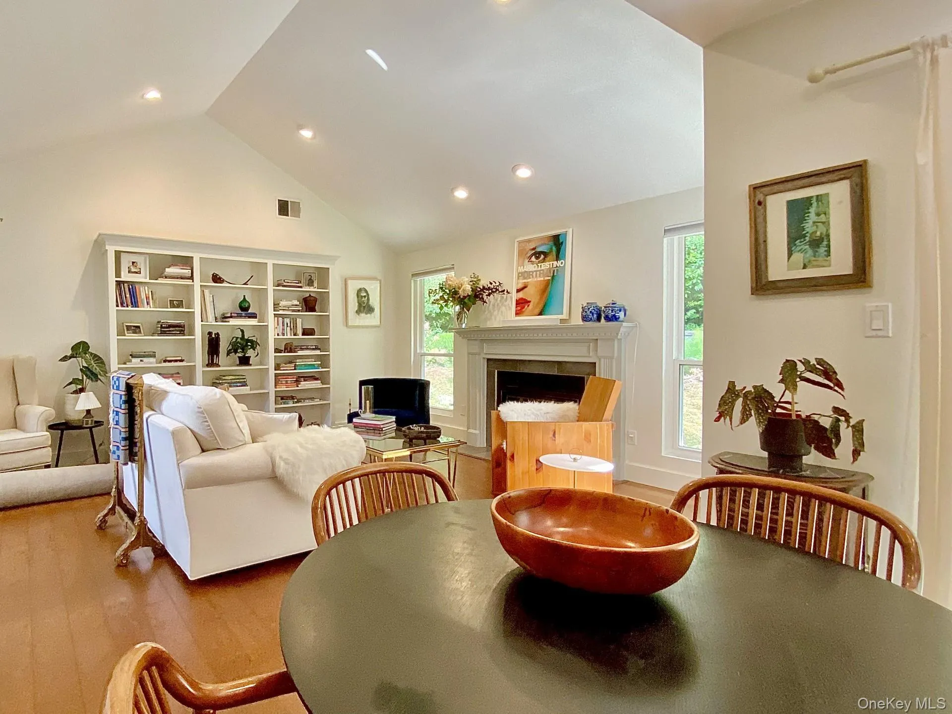 Vaulted living room Vaulted living room