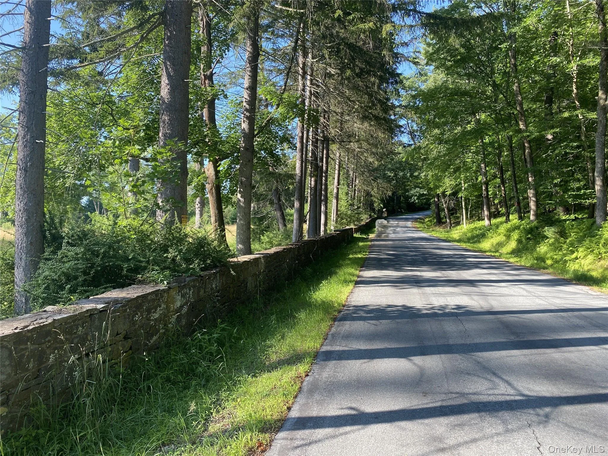 View of stone walls & road View of stone walls & road