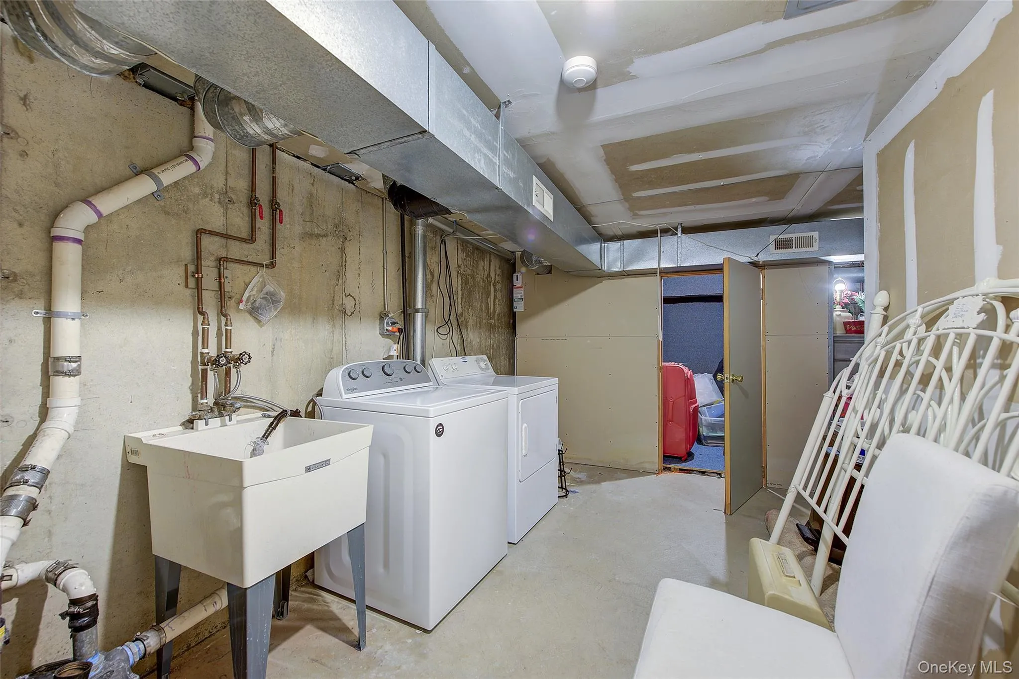 Laundry area with separate washer and dryer Laundry area with separate washer and dryer