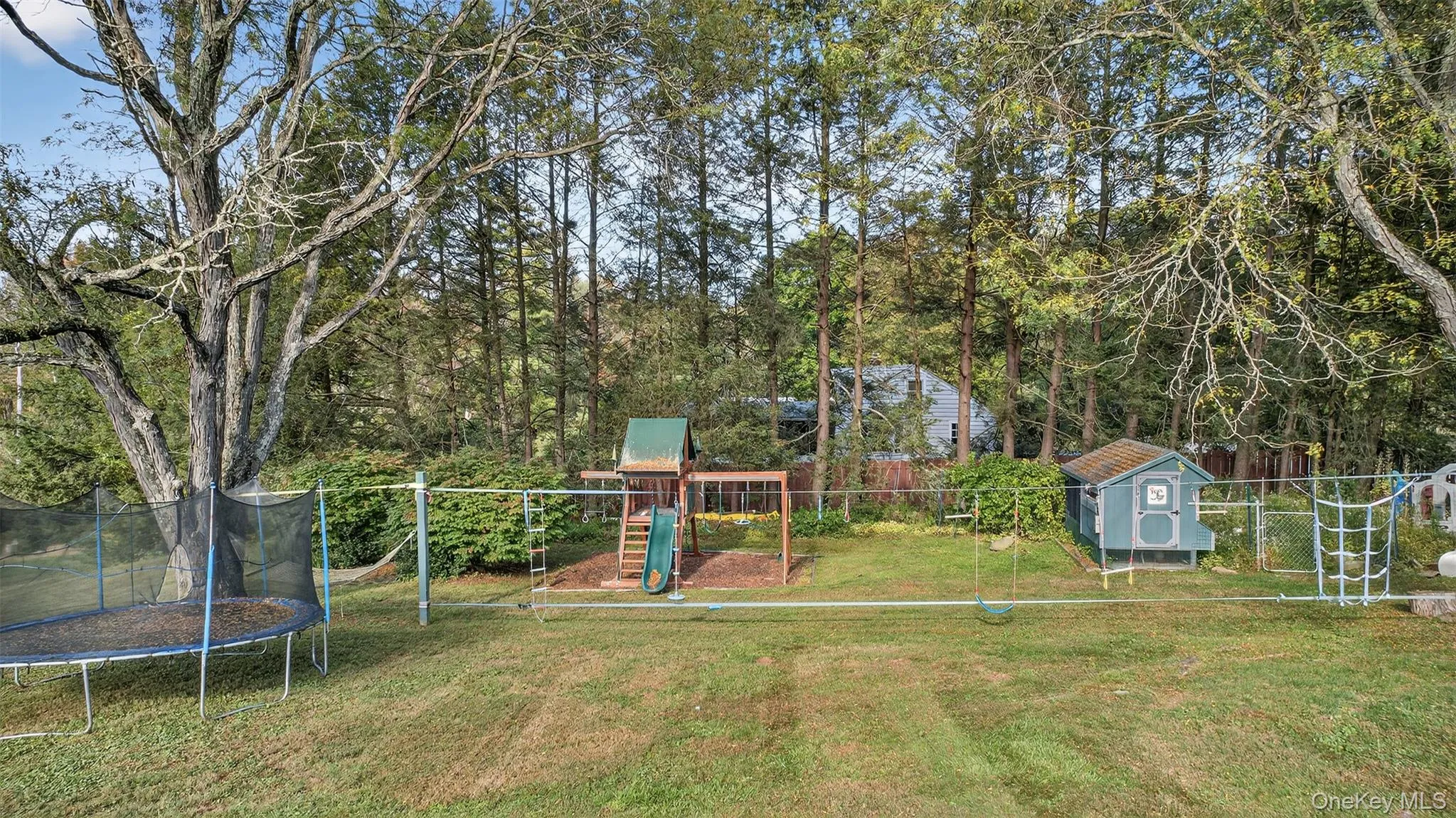 Play area and chicken coup Play area and chicken coup
