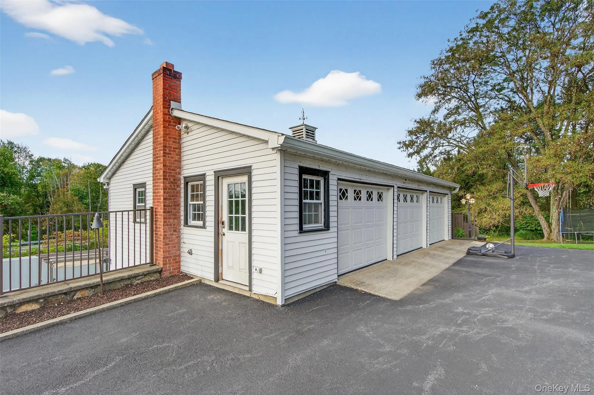 Three garage bays Three garage bays