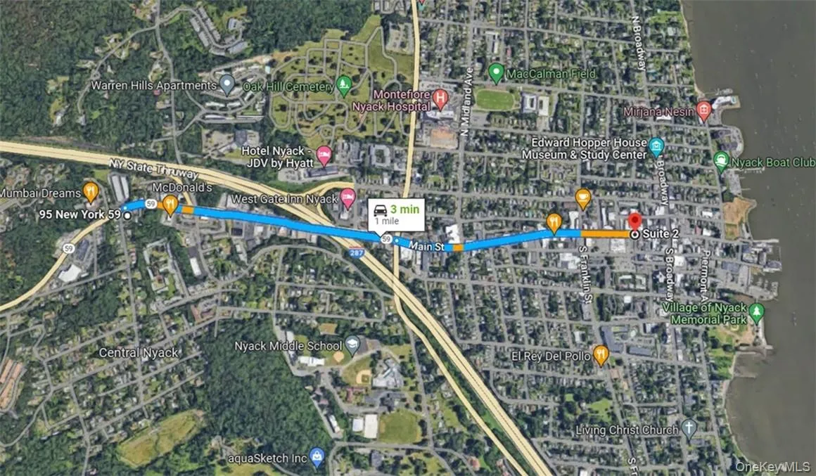 Close to Major Highway & Nyack Restaurant and Shops Close to Major Highway & Nyack Restaurant and Shops