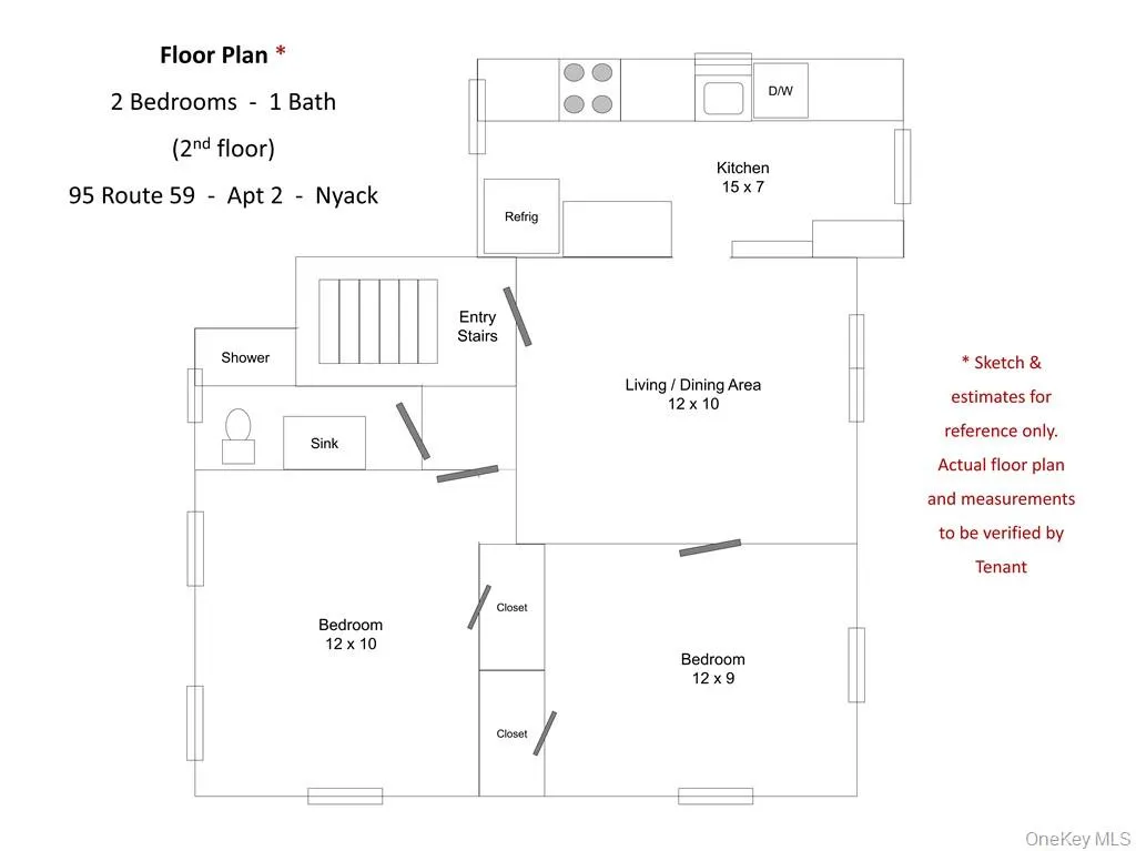 Floor Plan (estimated) Floor Plan (estimated)