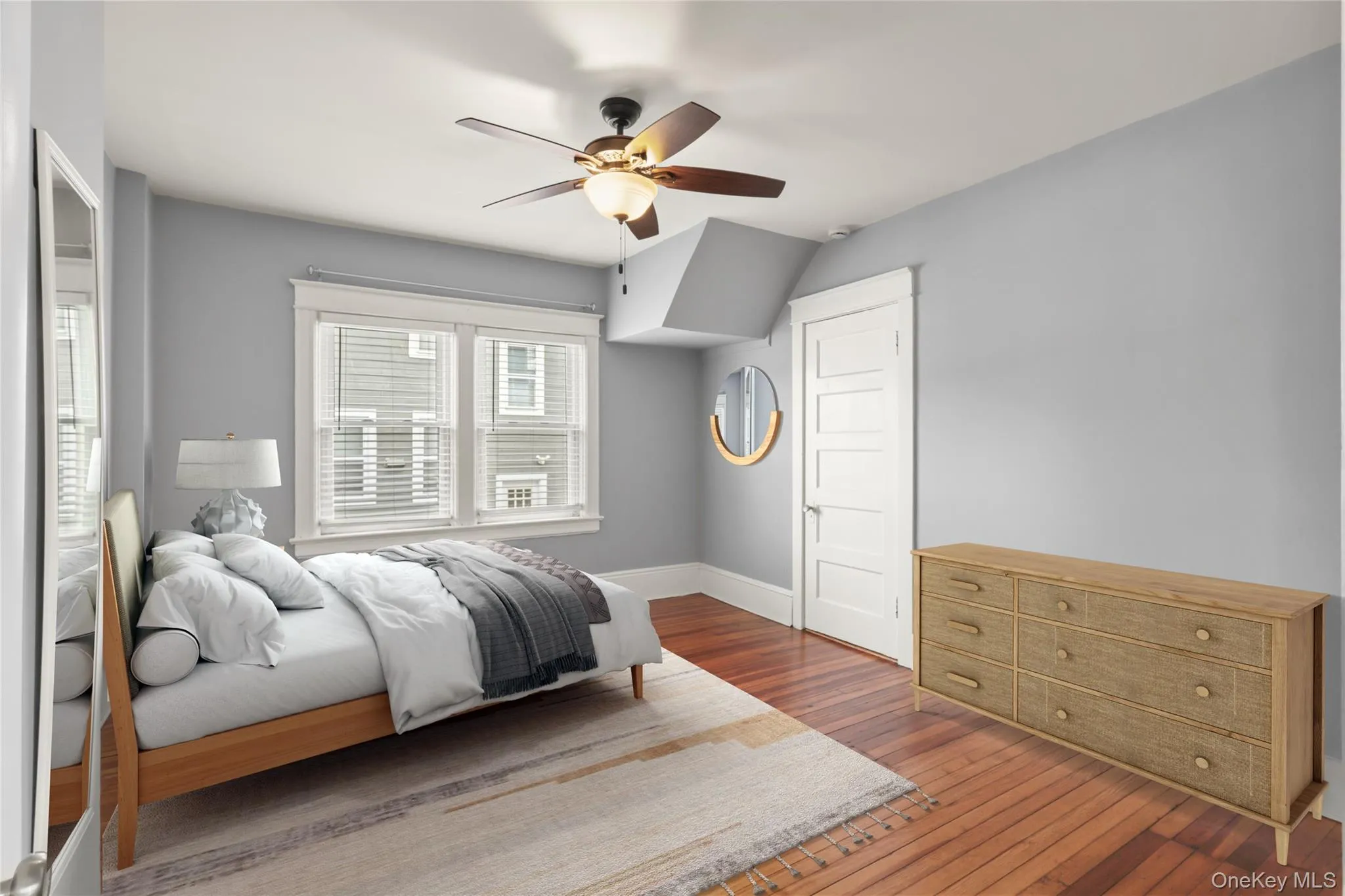 Virtually Staged-Bright Bedroom with 2 Closets with Ample Storage Virtually Staged-Bright Bedroom with 2 Closets with Ample Storage