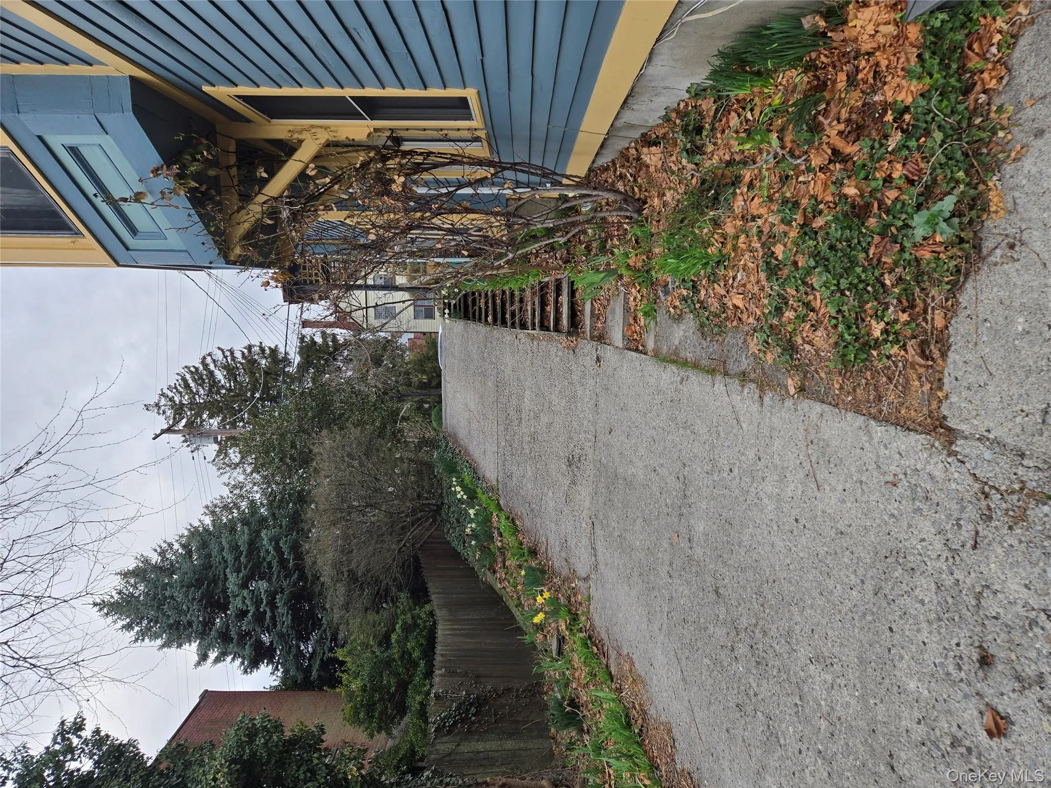 Drveway/ Steps down to apartment emtrance Drveway/ Steps down to apartment emtrance