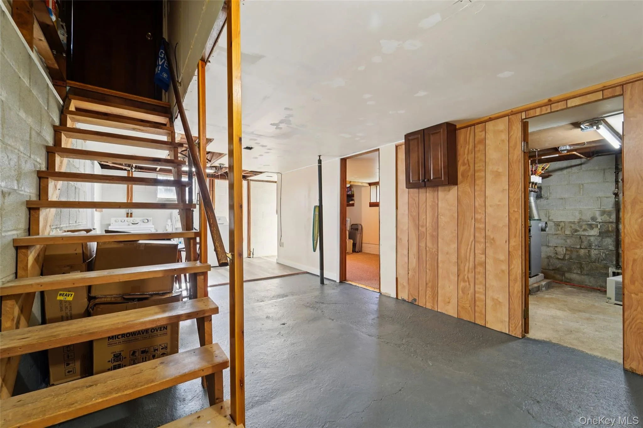 Walkout partially finished basement. Walkout partially finished basement.