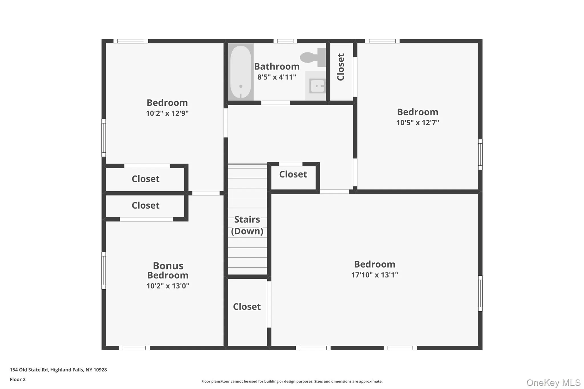Second floor plan. Second floor plan.