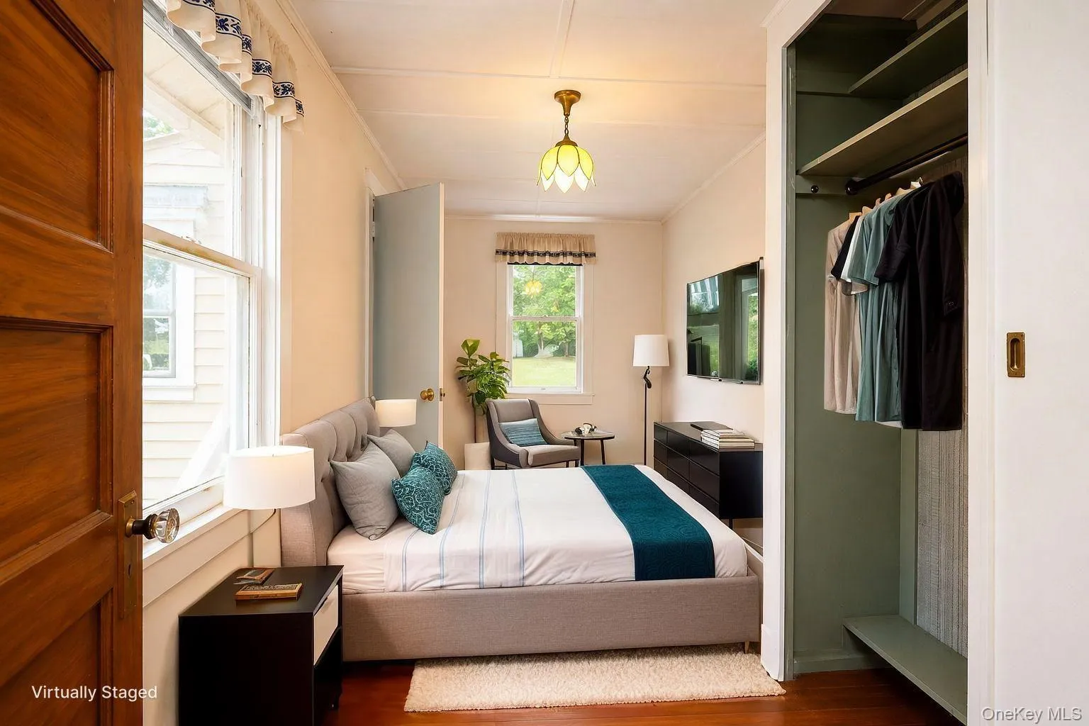 Main bedroom virtually staged and AI enhnaced Main bedroom virtually staged and AI enhnaced