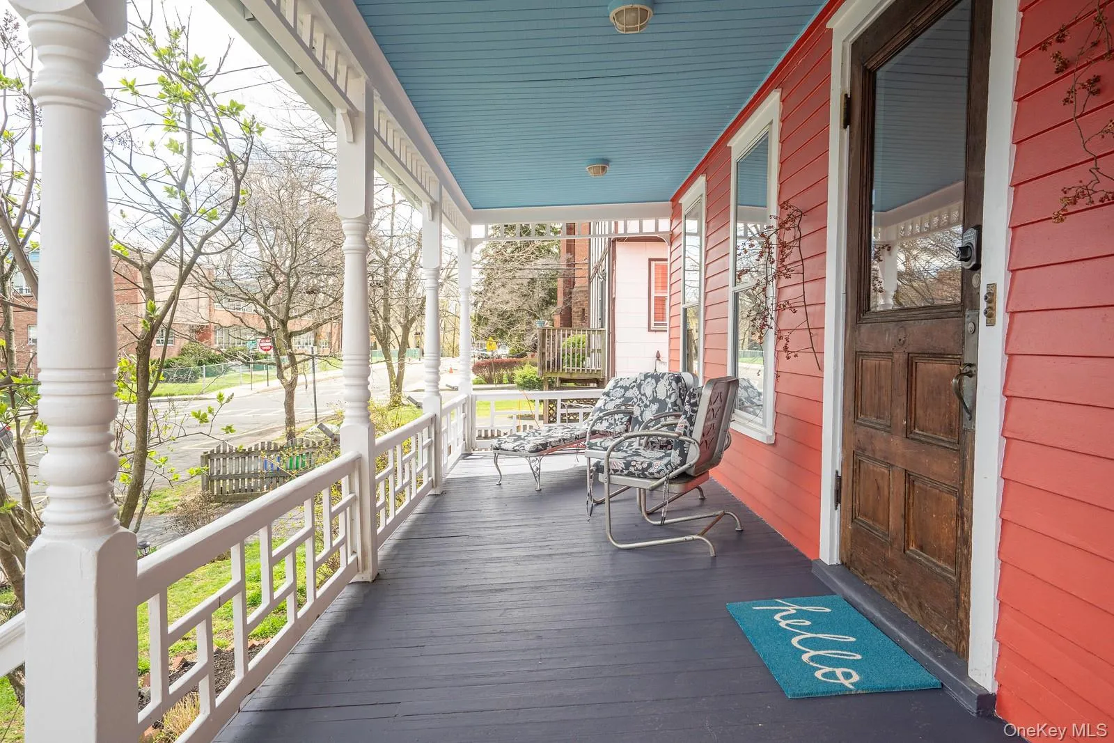 Front porch is shared living space Front porch is shared living space