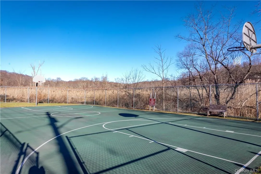 View of basketball court. View of basketball court.