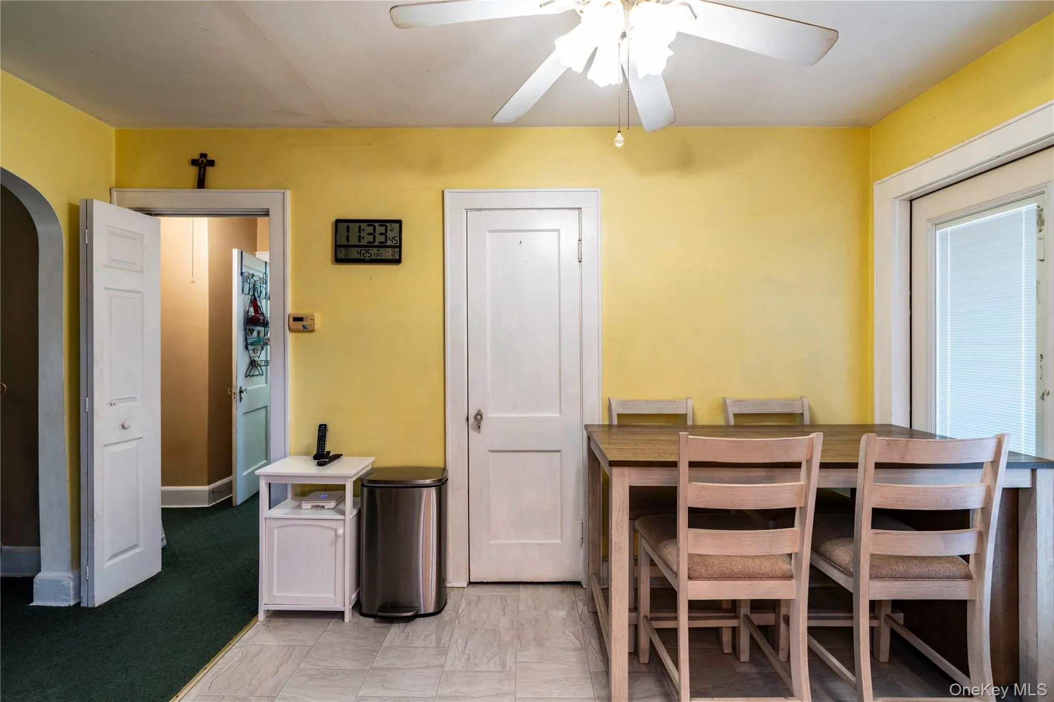 Spacious room in the kitchen for a nice table with a French door to the back deck Spacious room in the kitchen for a nice table with a French door to the back deck
