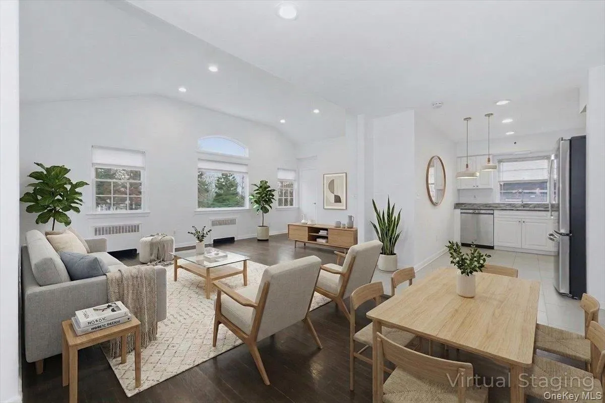 Virtually staged family room Virtually staged family room