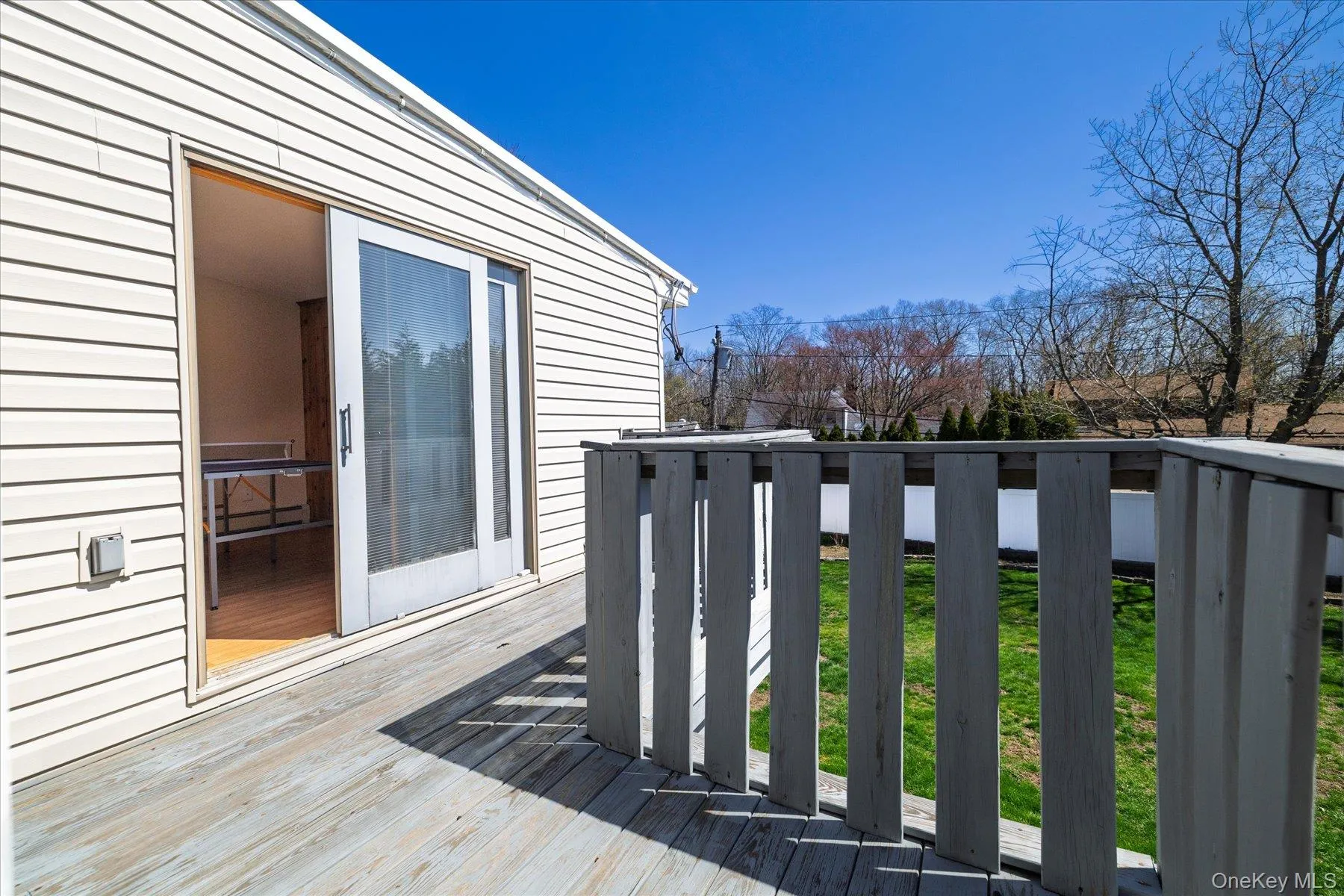 Second floor wooden back terrace Second floor wooden back terrace