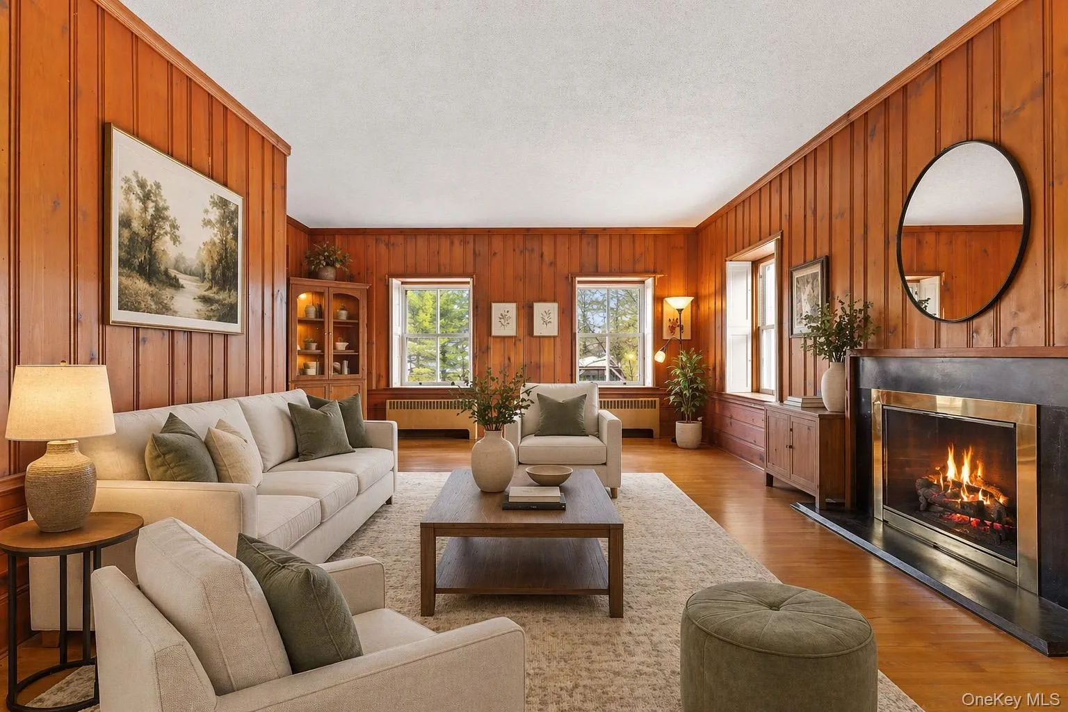 Living room virtually staged Living room virtually staged