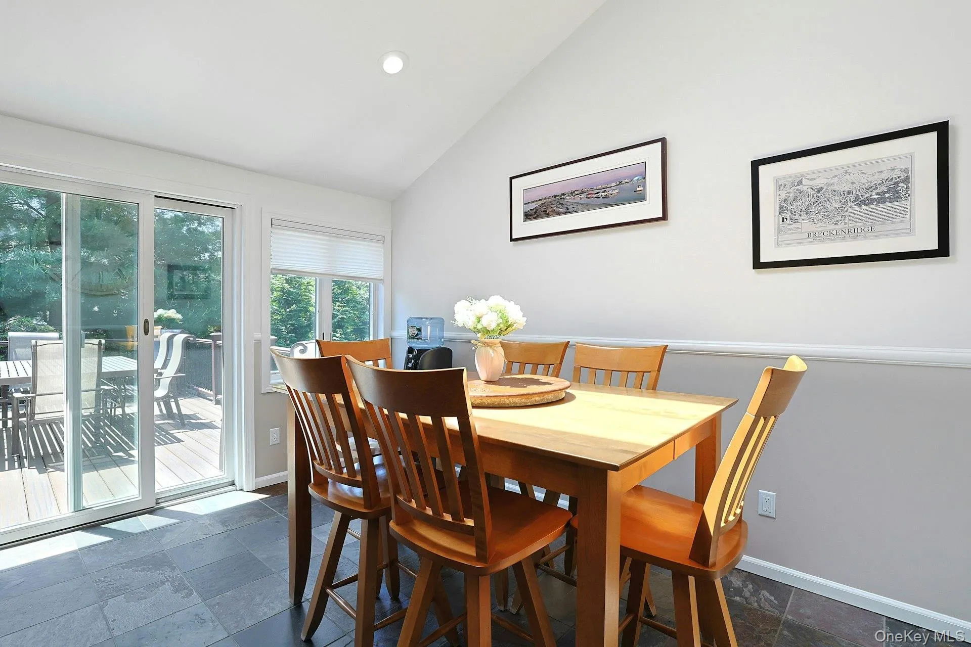 Eat in kitchen, recessed LED lighting, sliders to trex deck. Eat in kitchen, recessed LED lighting, sliders to trex deck.
