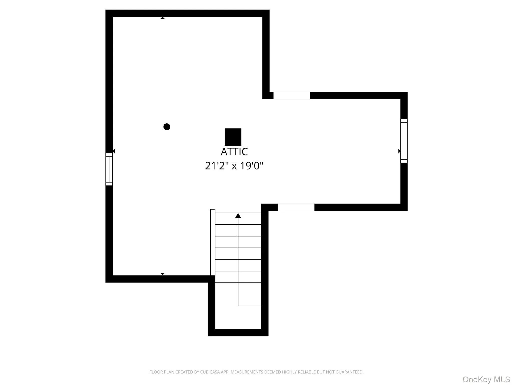 Attic for additional storage space Attic for additional storage space