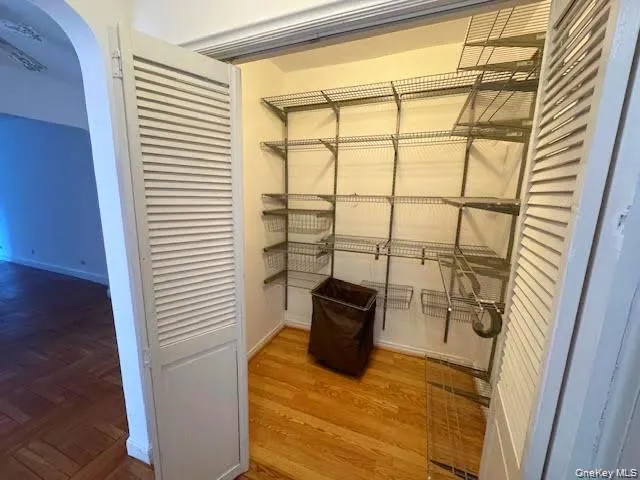 This is a walk-in closet. This is a walk-in closet.